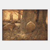 墓地ゴシックトムストーンウェスタンテクスチャ ラッピングペーパーシート (正面2)