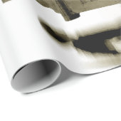 墓地ゴシック様式の墓石セピアヴィンテージ天使 ラッピングペーパー (ロールコーナー)