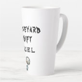 墓地シフト燃料ホワイトハロウィーン カフェラテマグ (右アングル)