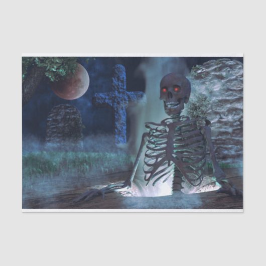 墓地スケルトンティッシュペーパー 薄葉紙 (正面)