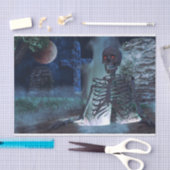 墓地スケルトンティッシュペーパー 薄葉紙 (クラフト)