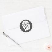 墓地ストーリーハローウィンパーティ ラウンドシール (封筒)