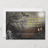 墓地ゾンビハローウィンパーティ招待状 招待状 (裏面)