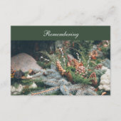 墓地デコレーションデス記念日招待状 エンクロージャーカード (正面)