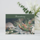 墓地デコレーションデス記念日招待状 エンクロージャーカード (スタンド正面)