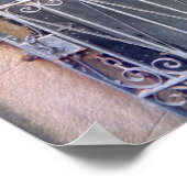 墓地ドア – （紋章の）フラ・ダ・リ鍛造アイロン ポスター (角)