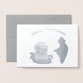 墓地ハロウィンフォイルカードでの死 箔カード (封筒付き正面)