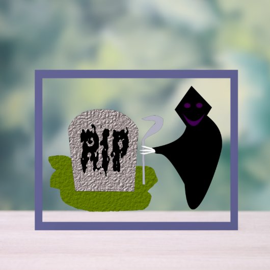 墓地ハロウィーンでの死 アクリルサイン (ニュートラル)