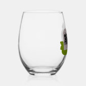 墓地ハロウィーンでの死 ステムなしワイングラス (右)