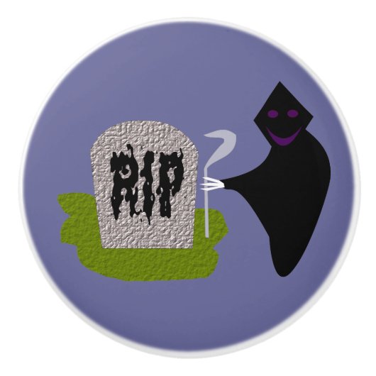 墓地ハロウィーンセラミックノブでの死 セラミックノブ (正面)