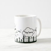 墓地ハロウィーンマグ コーヒーマグカップ (正面右)