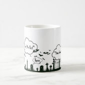 墓地ハロウィーンマグ コーヒーマグカップ (中央)