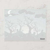 墓地ハロウィーン用挨拶はがき ポストカード (裏面)