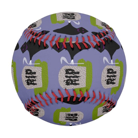 墓地ハロウィーン野球での死 野球ボール (裏面)