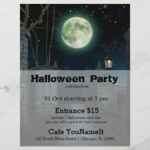 墓地ハローウィンパーティ チラシ