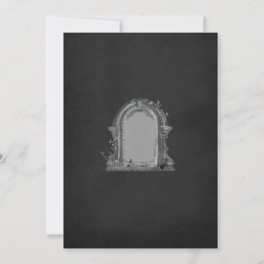 墓地ハローウィンパーティ 招待状 (裏面)