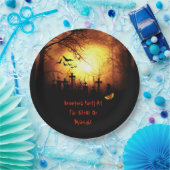 墓地パーティーハロウィーン ペーパープレート (パーティー)