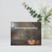 墓地パーティー招待状不気味と血文字 招待状 (スタンド正面)