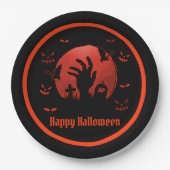 墓地ムーンハロウィーン ペーパープレート (正面)