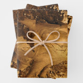 墓地ヴィンテージアンティークセピアツリーシートミュージック ラッピングペーパーシート (インサイチュ)