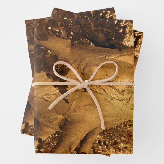 墓地ヴィンテージアンティークセピアツリーシートミュージック ラッピングペーパーシート (インサイチュ)