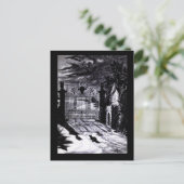 墓地不気味シーンハロウィンカード ポストカード (スタンド正面)