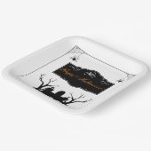 墓地不気味ハロウィン ペーパープレート (傾斜あり)