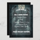 墓地不気味墓地ハローウィンパーティ 招待状 (正面/裏面)