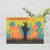 墓地及不気味び墓石ハローウィンパーティ 招待状 (スタンド正面)