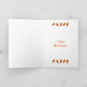 墓地幽霊のよく出るの水の色のハロウィーンカード カード (内部)