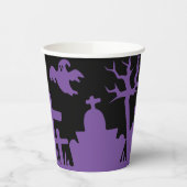 墓地幽霊のよく出るハロウィン 紙コップ (左)