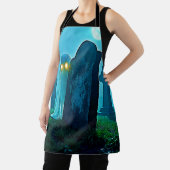 墓地幽霊不気味な視線 エプロン (インサイチュ)