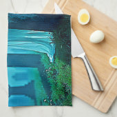 墓地幽霊不気味な視線 キッチンタオル (四つ折り)