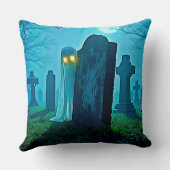 墓地幽霊不気味な視線 クッション (裏面)