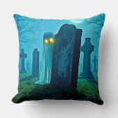 墓地幽霊不気味な視線 クッション (正面)