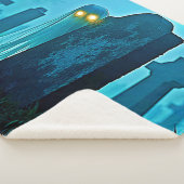 墓地幽霊不気味な視線 シェルパブランケット (3/4)