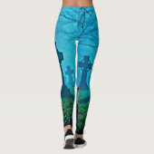 墓地幽霊不気味な視線 レギンス (裏面)