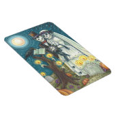 墓地結婚内スケルトン磁石長方形 マグネット (右側)