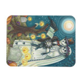 墓地結婚内スケルトン磁石長方形 マグネット (横)