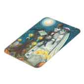 墓地結婚内スケルトン磁石長方形 マグネット (左側)