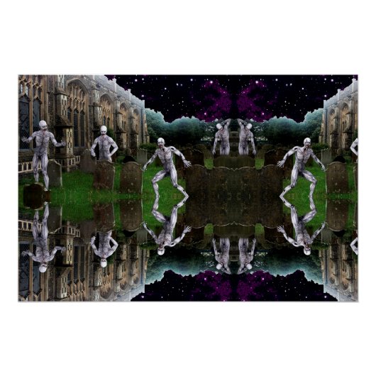 墓地風変わりゾンビ ポスター (正面)