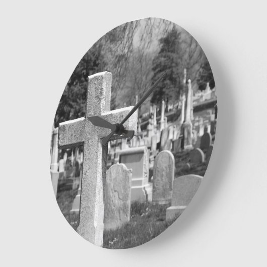 墓地 ラージ壁時計 (傾斜)