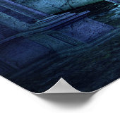 墓地・墓地付怖い墓地 ポスター (角)