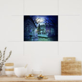 墓地・墓地付怖い墓地 ポスター (キッチン)