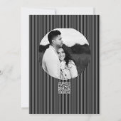 墓地Vowsブラック&グレーゴシック結婚式RSVP 招待状 (裏面)