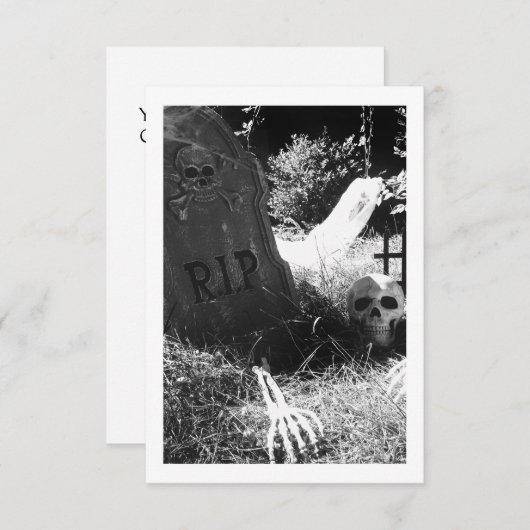 墓場のシーン 招待状 (正面/裏面)