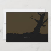 墓場のゾンビ ハロウィン招待状 招待状 (裏面)