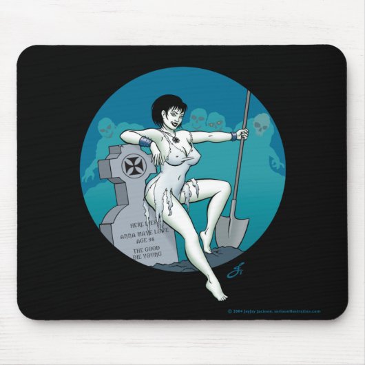 墓場の女子マウスパッド マウスパッド (正面)
