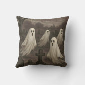 墓場の満月下の四人の幽霊 クッション (裏面)