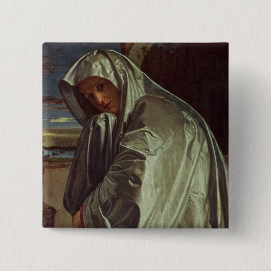 墓室に近づいているSt Mary Magdalene 缶バッジ (正面)